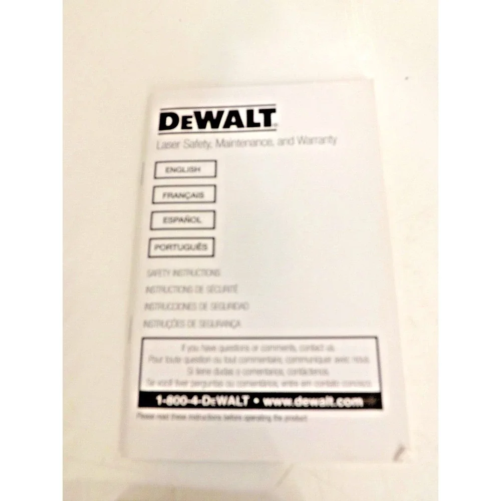 Dewalt DW0165 Laser Distance Measurer